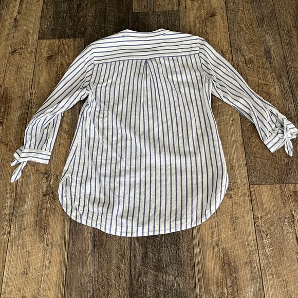 Tommy Bahama Blue Ticking Striped Tunic.  S - Picture 4 of 6